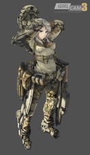 Anime weapon exoskeleton army Custom Gaming Mat Desk 11x17 Poster picture