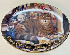 The Bradford Exchange 2002 Kitty Corners Geoffry Tristram Leonardo Plate picture