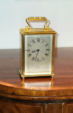 Elegant c. 1970 Baronet of London Gilt-Brass Carriage Clock Swiss 15-jewel movt. picture