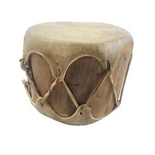 Vintage Native American Style Hand Drum, Leather Bound picture