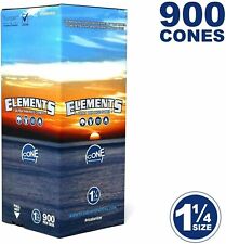 Elements 900pcs - 1 1/4 Rice Cones - Natural Unbleached Unrefined Rolling Papers picture