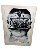 1974 ITT The Best Ideas Eye Checkup Original Print Ad 70s picture