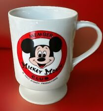 Vintage 1970s Mickey Mouse Club Member Glass Mug Disneyland Disney World picture