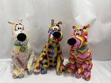 Autism Awareness Puzzle Pattern Scooby-Doo + 2 More Plush 12" Lot Of 3 picture