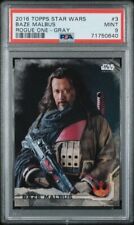 Baze Malbus 2016 Topps Star Wars Rogue One Gray /100 PSA 9 Mint #3 picture