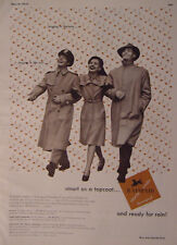 1944 Esquire Original Ad WWII Era Rainfair Raincoats Singing in the Rain picture