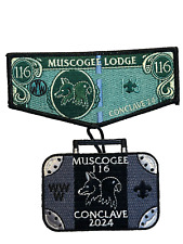 2024 E7 Conclave Muscogee Lodge 116 Delegate 2-Pc Flap Set [QR2141] picture