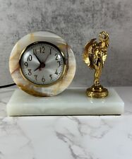 Art Deco Onyx Marble Award Sessions Clock Retro Mid Century Modern Electric MCM picture