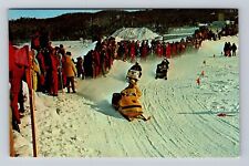MI-Michigan, Snowmobiling Fun in Michigan, Antique Souvenir Vintage Postcard picture