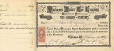 Pullman's Palace Car Co. Signed by George M. Pullman - Stock Certificate - Autog picture