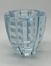 Edvin Ohrstrom For Orrefors Ribbed Optic Glass Vase 1930s Sweden Signed picture