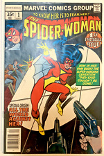 Spider-Woman #1 April 1978 Vintage Bronze Age Marvel Comics Very Nice Condition picture