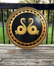Ancient Greek Shield Authentic Greek Hoplite Double Snake Shield Handmade picture