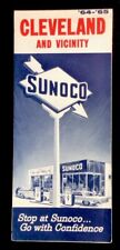 1964-65 Sunoco Sun Oil Co Road And Street Map Of Cleveland Ohio & Vicinity picture