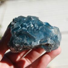 Natural Blue Celestite Stone Cluster Raw Celestite Crystal Specimen Minerals picture