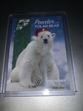 Frontier Airlines Powder The Polar Bear Santa Christmas Trading Card picture