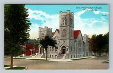 Peru IN, First Presbyterian Church, Indiana Vintage Postcard picture
