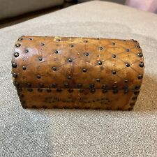 Vintage Spanish Dome Leather Studded Box 7 X 4 X 4 picture