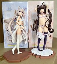 Anime Nekopara Chocolate & Vanilla Cute Cat Girl 10in 1/6 PVC Figure Statue New picture