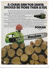 Poulan Super Micro XXV Chain Saw Chainsaw 1978 Old Vintage Print Christmas Ad picture