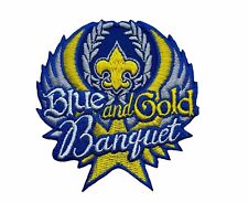 BSA Licensed Boy Scout Blue Gold Banquet 3 Inch Patch AVAB0079 F5D24W picture