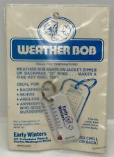 Early Winters Weather Bob Thermometer Key Ring Zipper Pull Wind Chill Chart NOS  picture