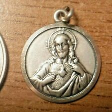 Catholic Sterling Silver Scapular Substitute Medal, New Old Stock #2 picture