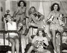 Vintage 1944 Photo - Tri-Delta Sorority Party Girls Texas Univ. Smoking Drinking picture