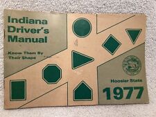 1977 Indiana Driver’s Manual 69 Pages BMV Illustrated Learn To Drive Booklet picture