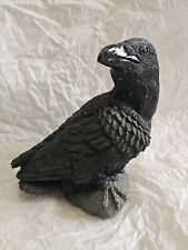 Stone Critters Black Raven Bird Figurine picture