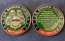 US Border Patrol RETIRED Challenge Coin - big 2