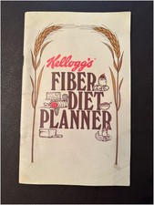 Kellogg's 1980s Nutrition Planner & Fiber Diet Guide Booklet Advertisement picture