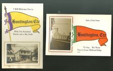 Huntington Vermont Pennant Photo 2 Postcards Golden Rule Store & Church picture