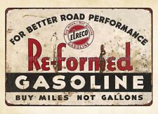 beautiful office designs ELRECO RE-FORMED GASOLINE metal tin sign picture