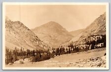Postcard RPPC California Highway Between Yosemite Tioga Pass Lodge picture