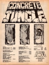 1987 CONCRETE JUNGLE PRINT AD • Final Solution Beast   Skateboard 1980s KA.27 picture