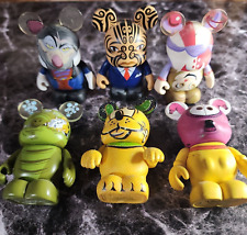 Disney Vinylmation Lot of 6 Figures from Various Series Disney Parks 3 inches picture