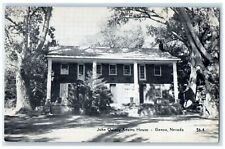 c1930's John Quincy Adams House Home Genoa Nevada NV Unposted Vintage Postcard picture