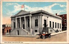 Poplar Bluff MO US Post Office Flag Auto Missouri c1920s WB postcard BQ2 picture
