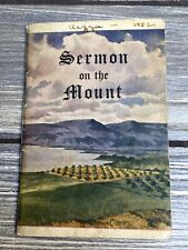 Vintage The Sermon On The Mount American Bible Society 1952 Paperback Booklet  picture