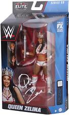 Zelina Vega WWE Autographed Queen Zelina Mattel Elite Series 99 Action Figure picture