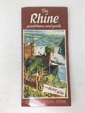 Vintage The Rhine Panorama and Guide Map Booklet Travel picture