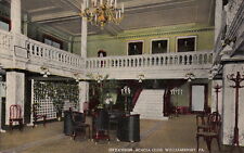 Postcard Interior Acacia Club Williamsport PA  picture