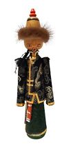Kokeshi Style Mongolian Man Wooden Traditional Doll  picture