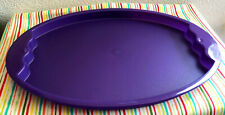 Tupperware Impressions Serving Tray Multi Use Tray Indoor and Outdoor Purple New picture