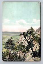 Holyoke MA-Massachusetts, Mt Tom Cliffs Vintage Souvenir Postcard picture