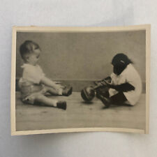 Press Photo Photograph Child and Chimpanzee Monkey Science Experiment Indiana picture