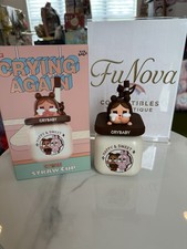 POP MART CRYBABY Crying Again Series Straw Cup With Straw Brown/White 1 Pack picture