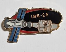  NASA ISS Mission 2A Lapel Pin Back Metal Vtg 2014 Unity Node picture