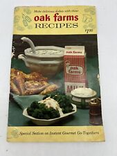 Oak Farms Vintage Recipes Vintage Cookbook Pamphlet Dairy 1960s Paperback picture